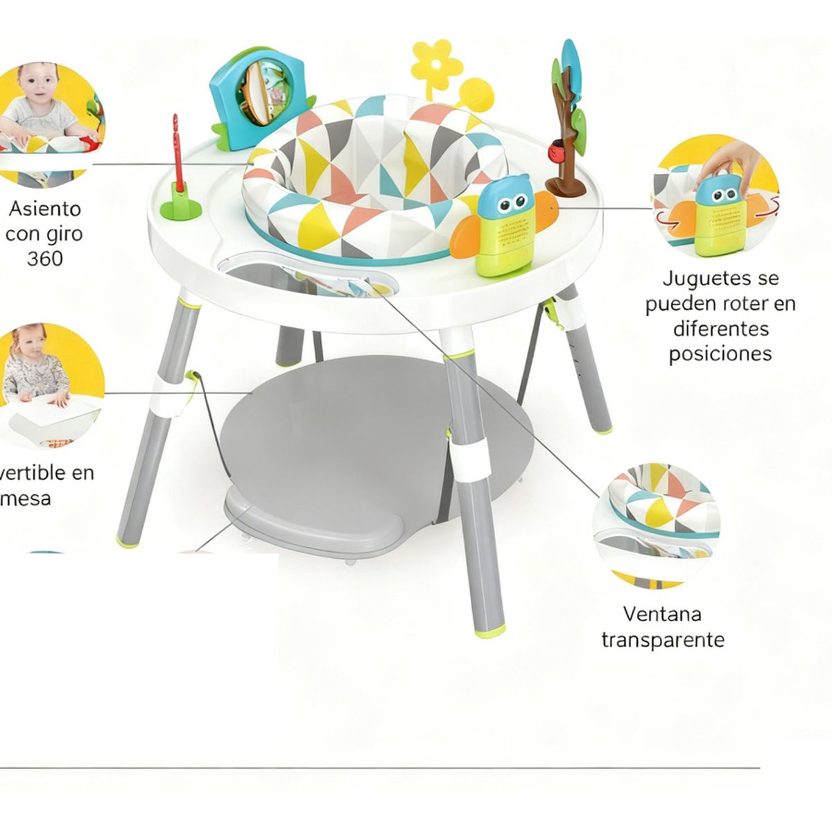 U BUY - Centro De Actividades 3 En 1 Mesa De Estudio