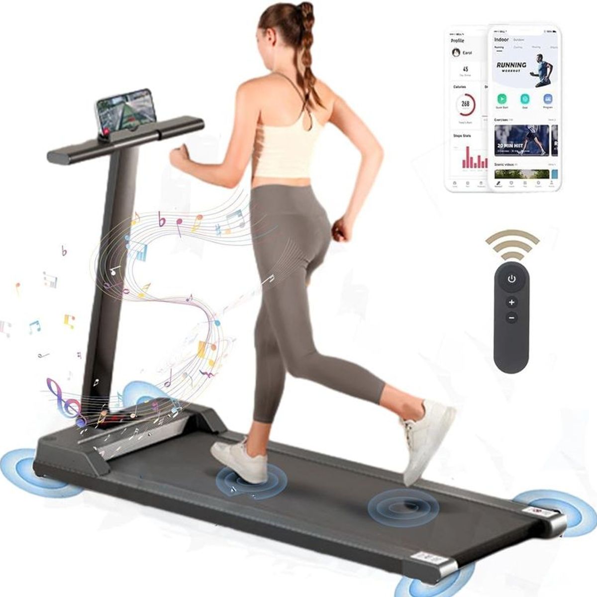 U BUY - Caminadora Electrica Cinta De Correr Plegable 2 En 1
