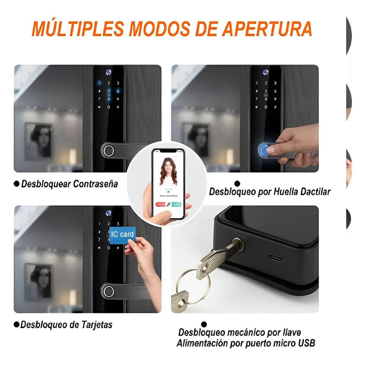 U BUY - Inteligente Cerradura Digital Conhuellacámaraapp Seguridad