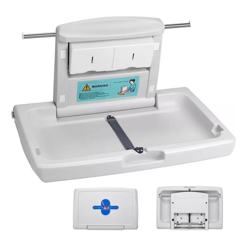 GENERICO - Cambiador De Pañales Horizontal Bebe Plegable Pared Comercia
