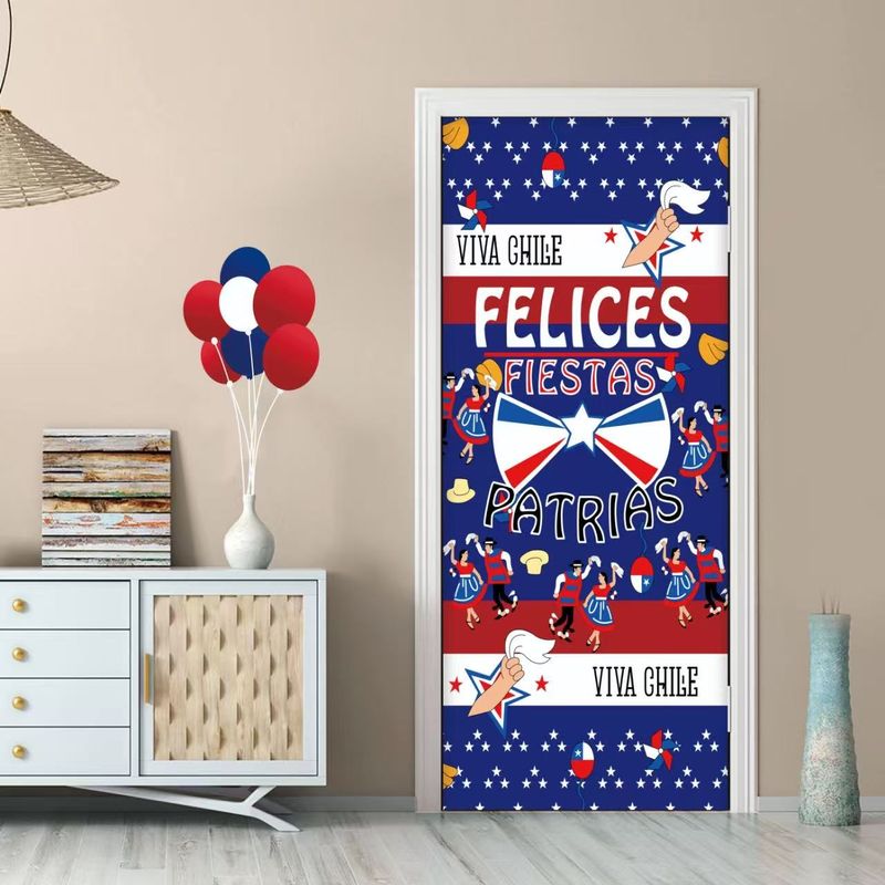 GENERICO - FUNDA PARA PUERTAS DE FIESTAS  PATRIAS FELICES FIESTAS PATRIAS MP