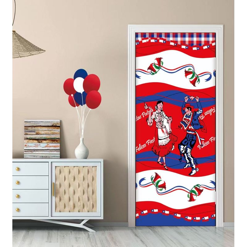GENERICO - FUNDA PARA PUERTAS DE FIESTAS  PATRIAS FELICES FIESTAS PATRIAS MP