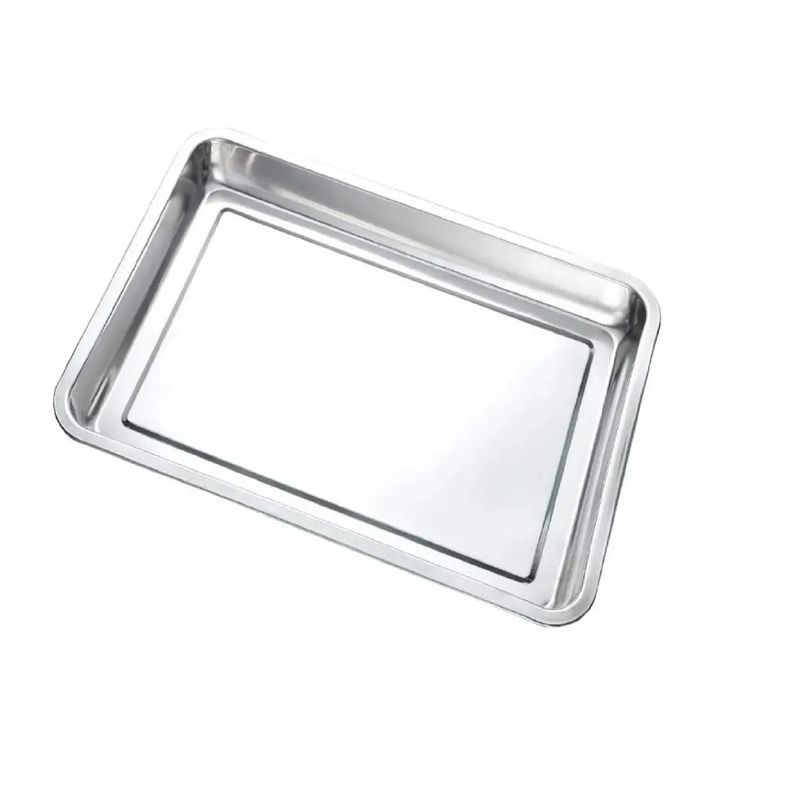 GENERICO - Bandeja Para Instrumentos Rectangular De Acero Quirurgico