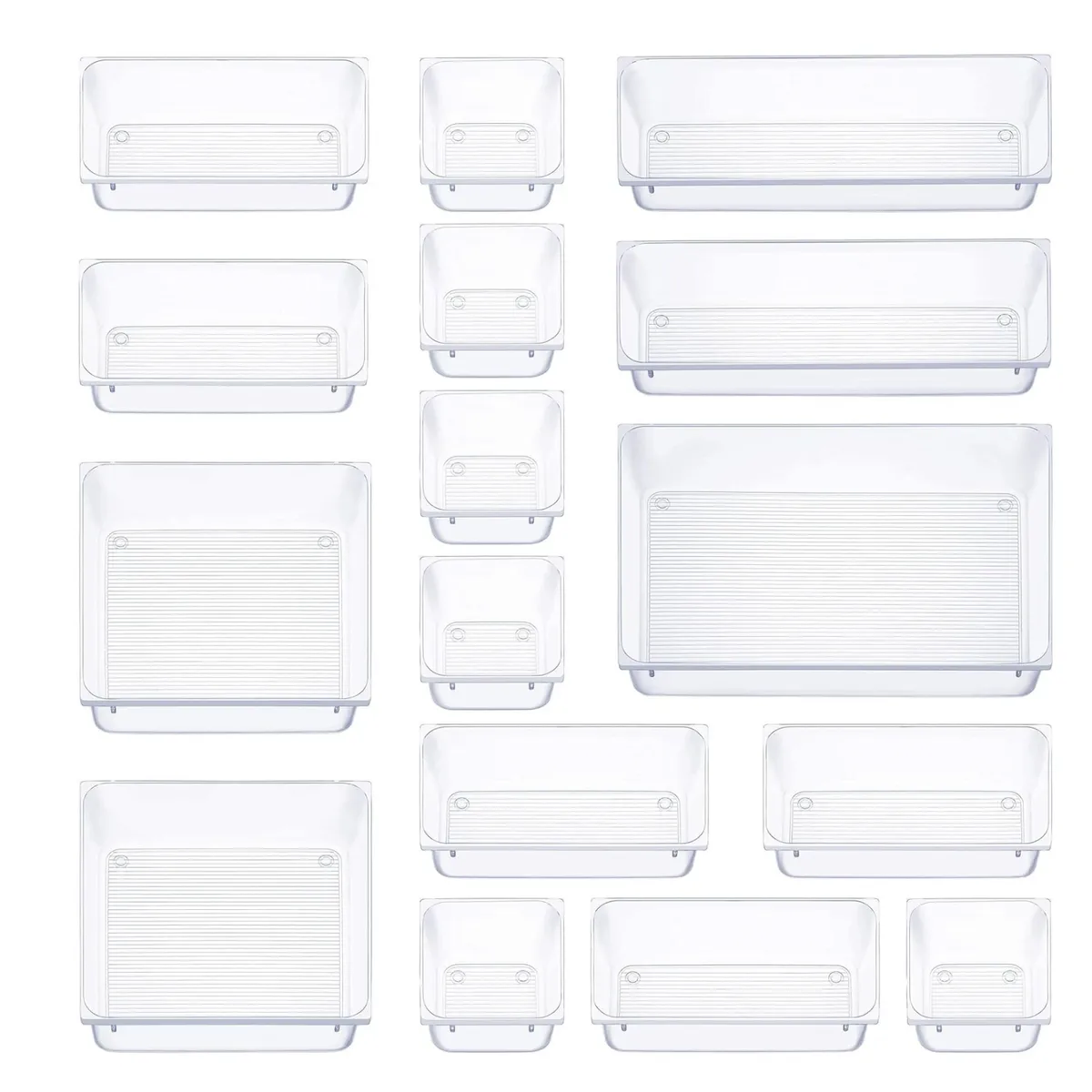 GENERICO - Juego De 16 Cajones De Escritorio Organizadores