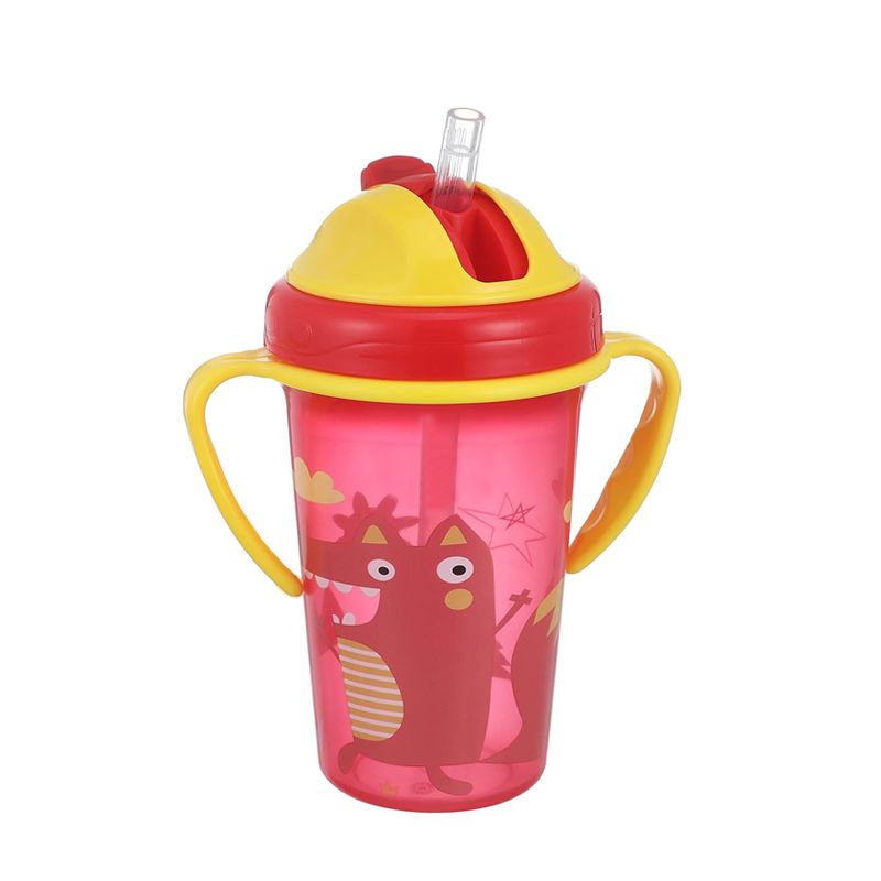 GENERICO - Taza Antiderrame Vaso con Bombilla y Manilla Niños
