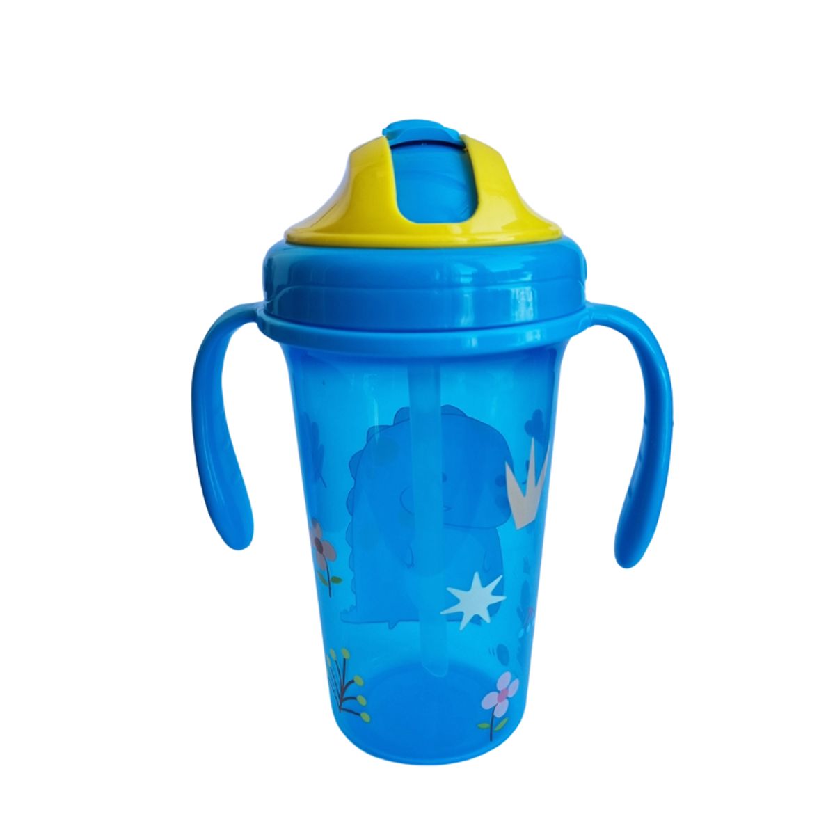 GENERICO - Taza Antiderrame Vaso con Bombilla y Manilla Niños