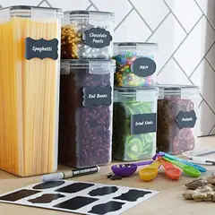 GENERICO - RECIPIENTES HERMÉTICOS PARA ALMACENAR ALIMENTOS SET DE 07 MP