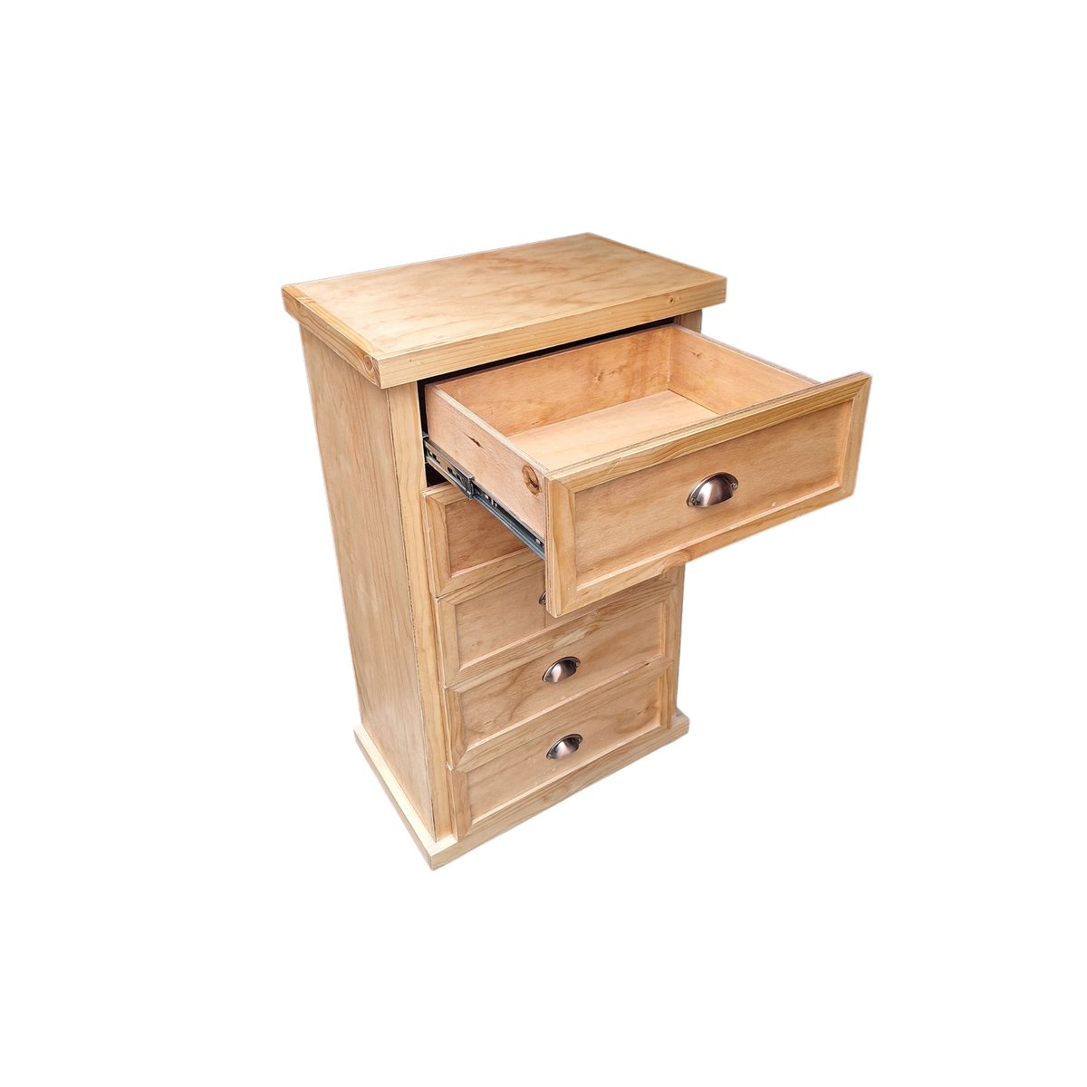 CASAHOGGAR - Comoda Rustica Crotona 5 Rojiza