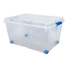 WENCO - Caja Organizadora 60 Litros Con Ruedas