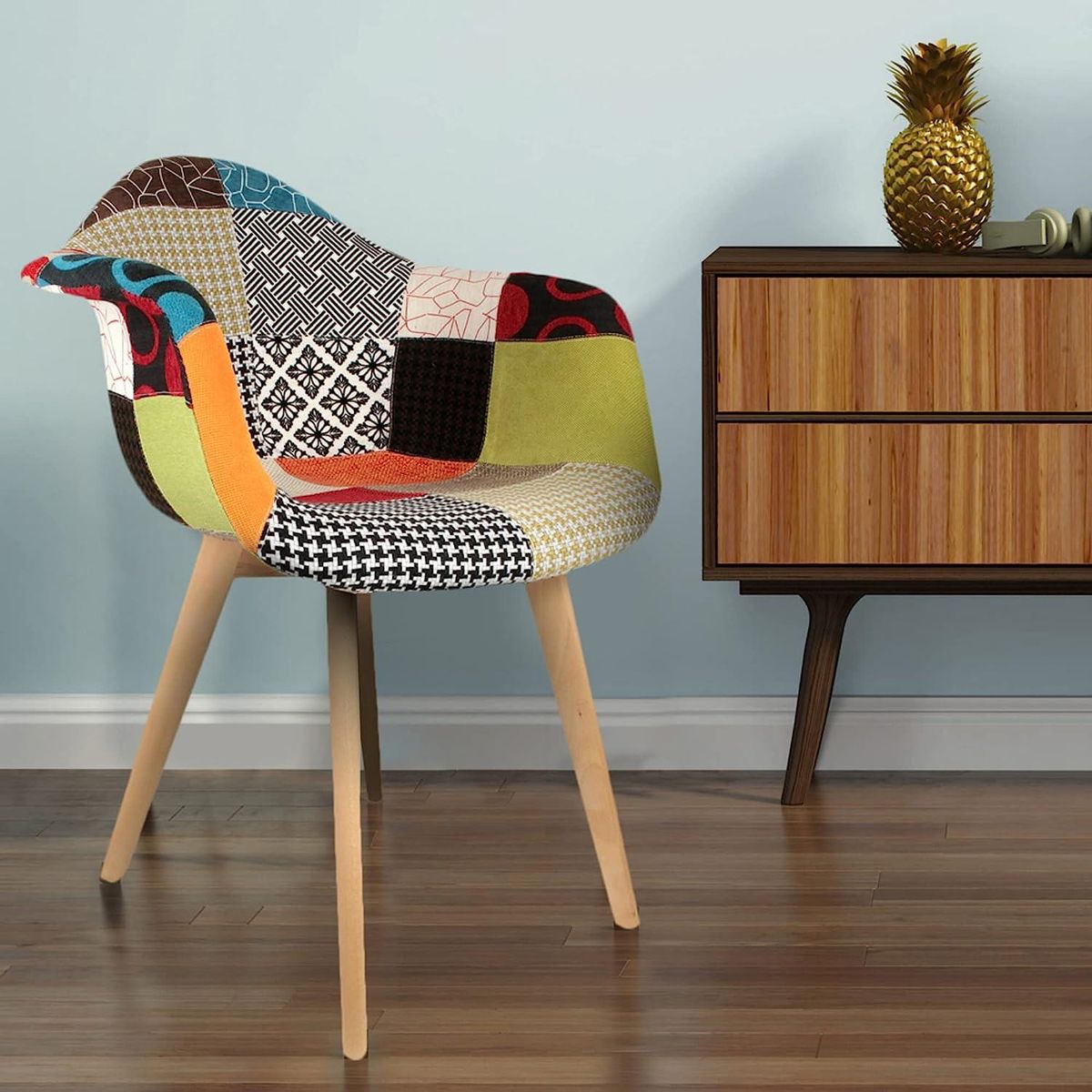 PANDALINO - Butaca Patchwork Naranja - Comodidad y Estilo Vanguardista