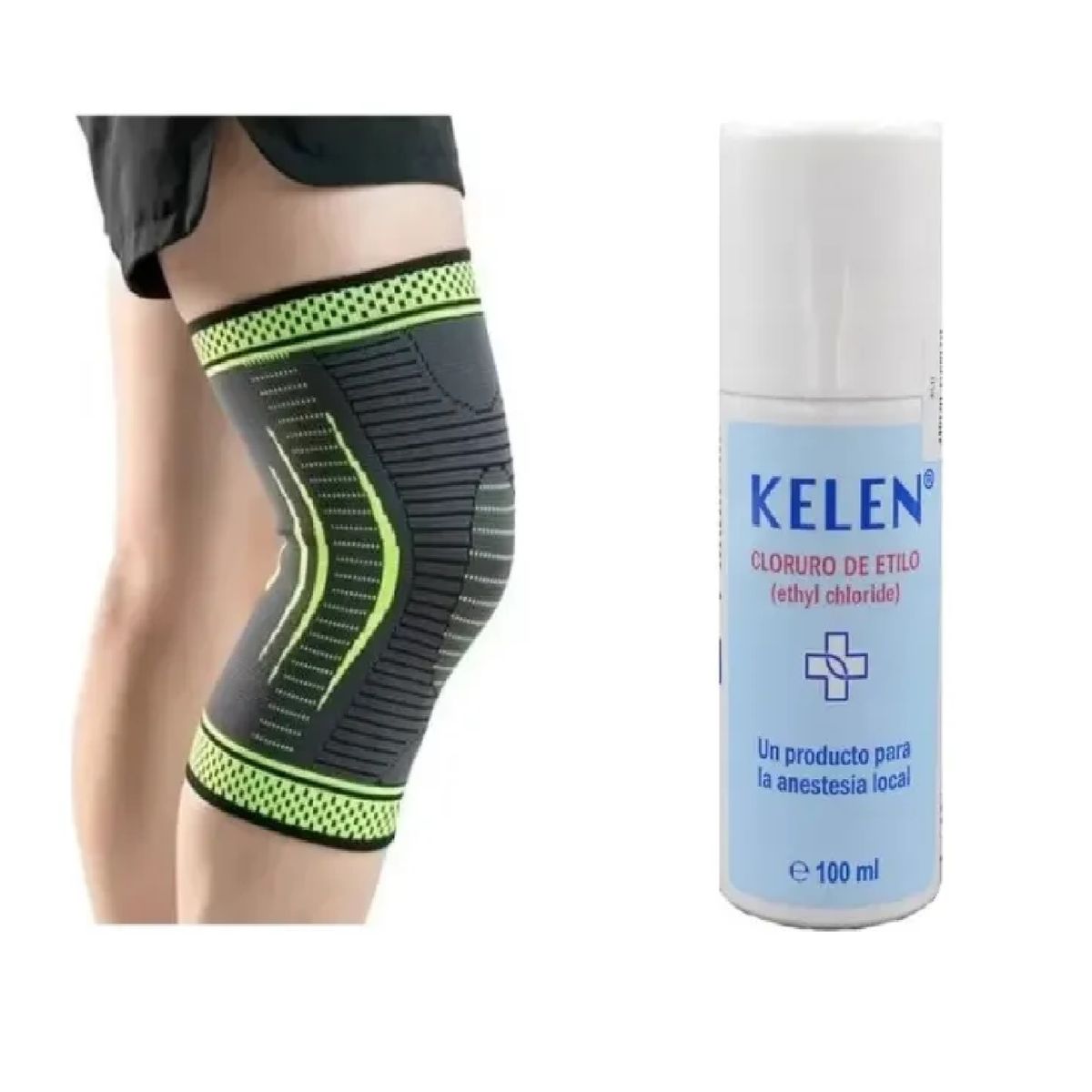 GENERICO - Rodillera De Compresión+ Anestesia Local Spray 100ml