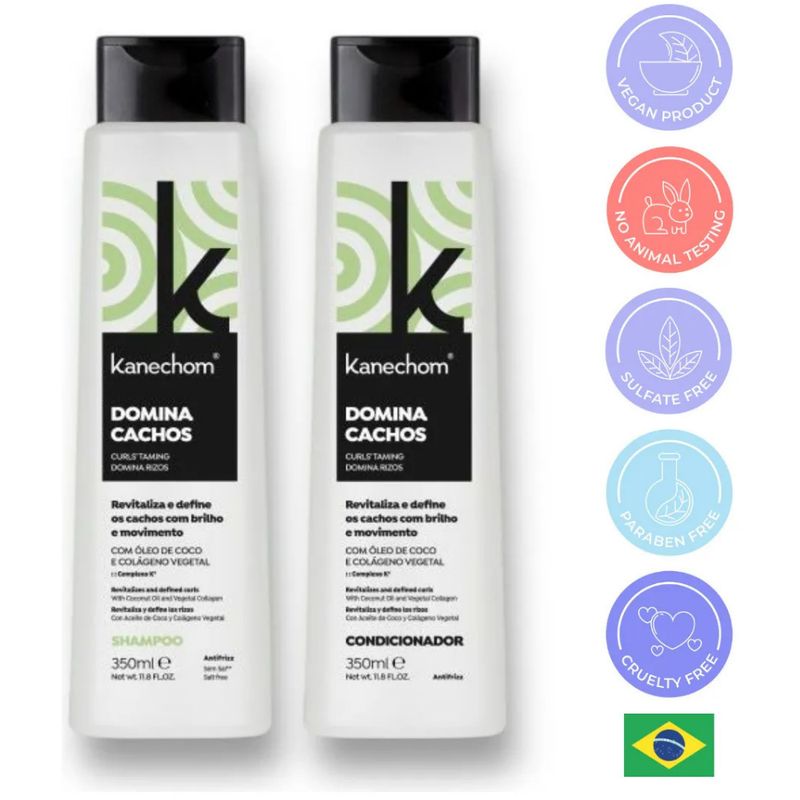 KANECHOM - Shampoo + Acondicionador Kanechom Domina Cachos