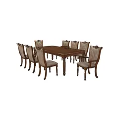 ECOMUSO - JUEGO DE COMEDOR ISABELLA 6 SILLAS + 2 SITIALES MESA CON EXTENCION