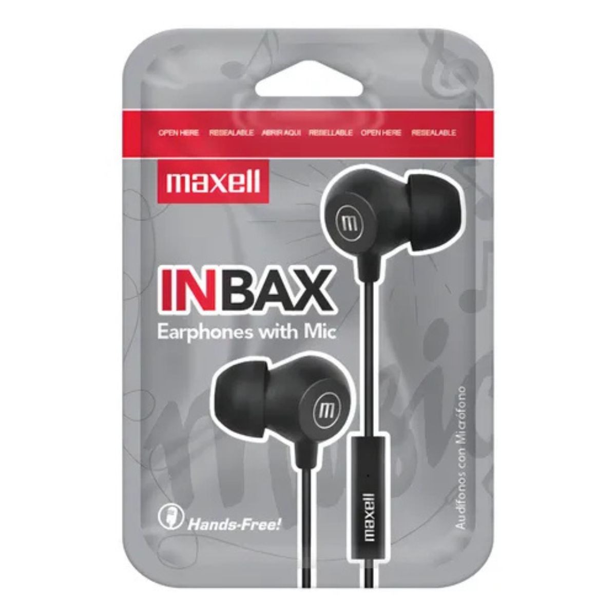 MAXELL - AUDIFONOS MANOS LIBRES MAXELL INBAX AZUL