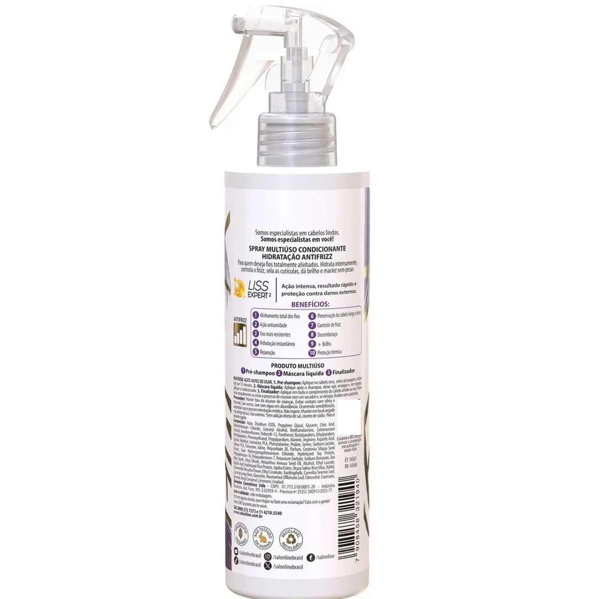 SALON LINE - SPRAY MULTIUSO ANTIFRIZZ MEU LISO 240 ML SALON LINE