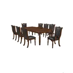 ECOMUSO - JUEGO DE COMEDOR ISABELLA 6 SILLAS + 2 SITIALES MESA CON EXTENCION