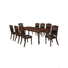 ECOMUSO - JUEGO DE COMEDOR DOHA 6 SILLAS + 2 SITIALES CON EXTENSION
