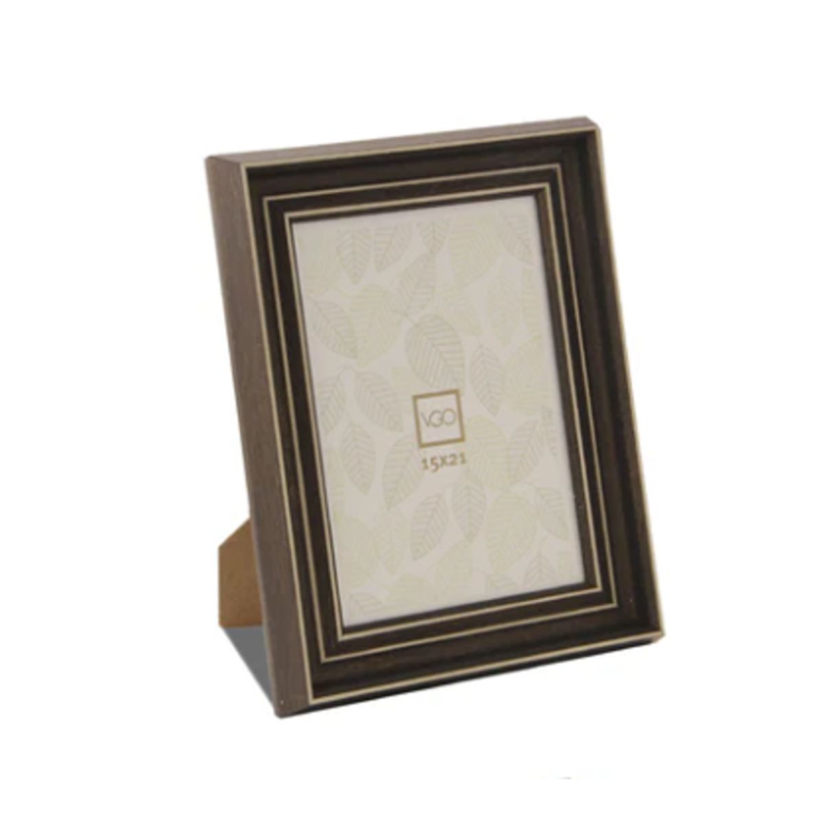 VGO - Marco símil madera café oscuro 20x25 combinado Vgo