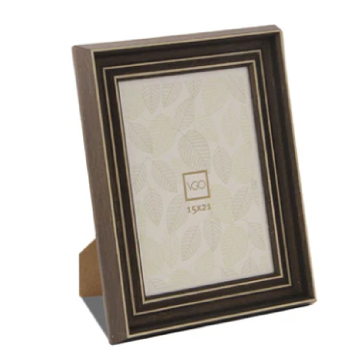 VGO - Marco símil madera café oscuro 20x30 combinado Vgo
