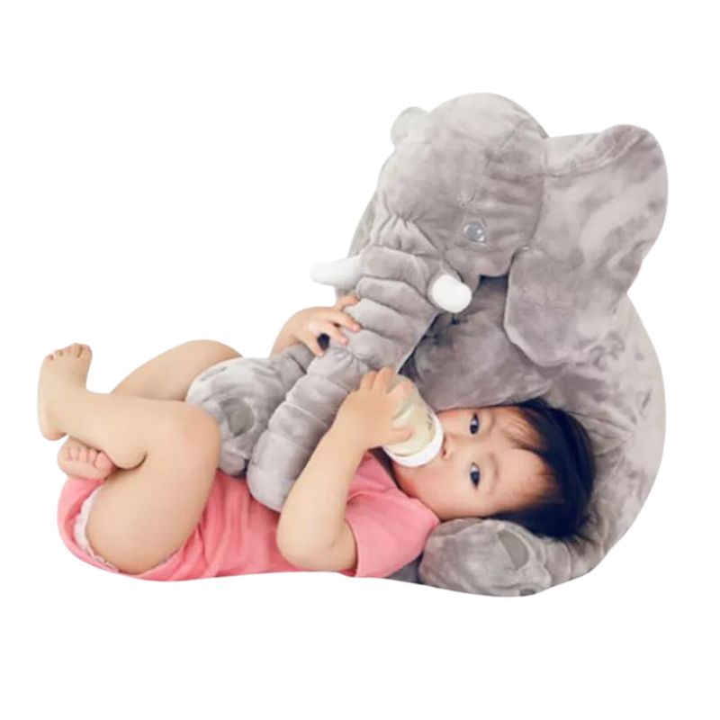 GARSIL - Peluche de apego cojin almohada de elefante de felpa para niño niña bebe