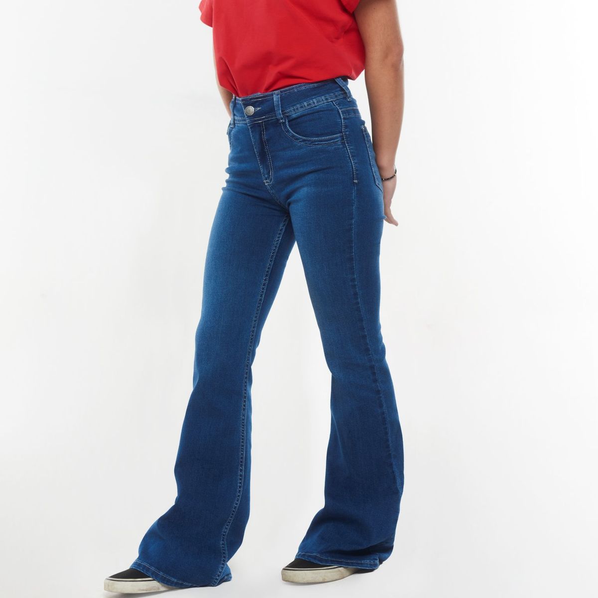 EFESIS - JEANS CELESTE FLARE RELOJERO C TAPETA EFESIS - Azul