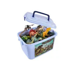 GENERICO - Set Dinosaurios De Juguete Con Caja 46 piezas