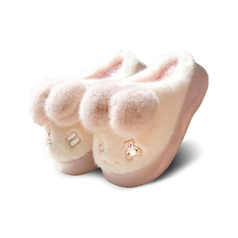 GENERICO - pantuflas con chiporro mujer anti deslizante A-62