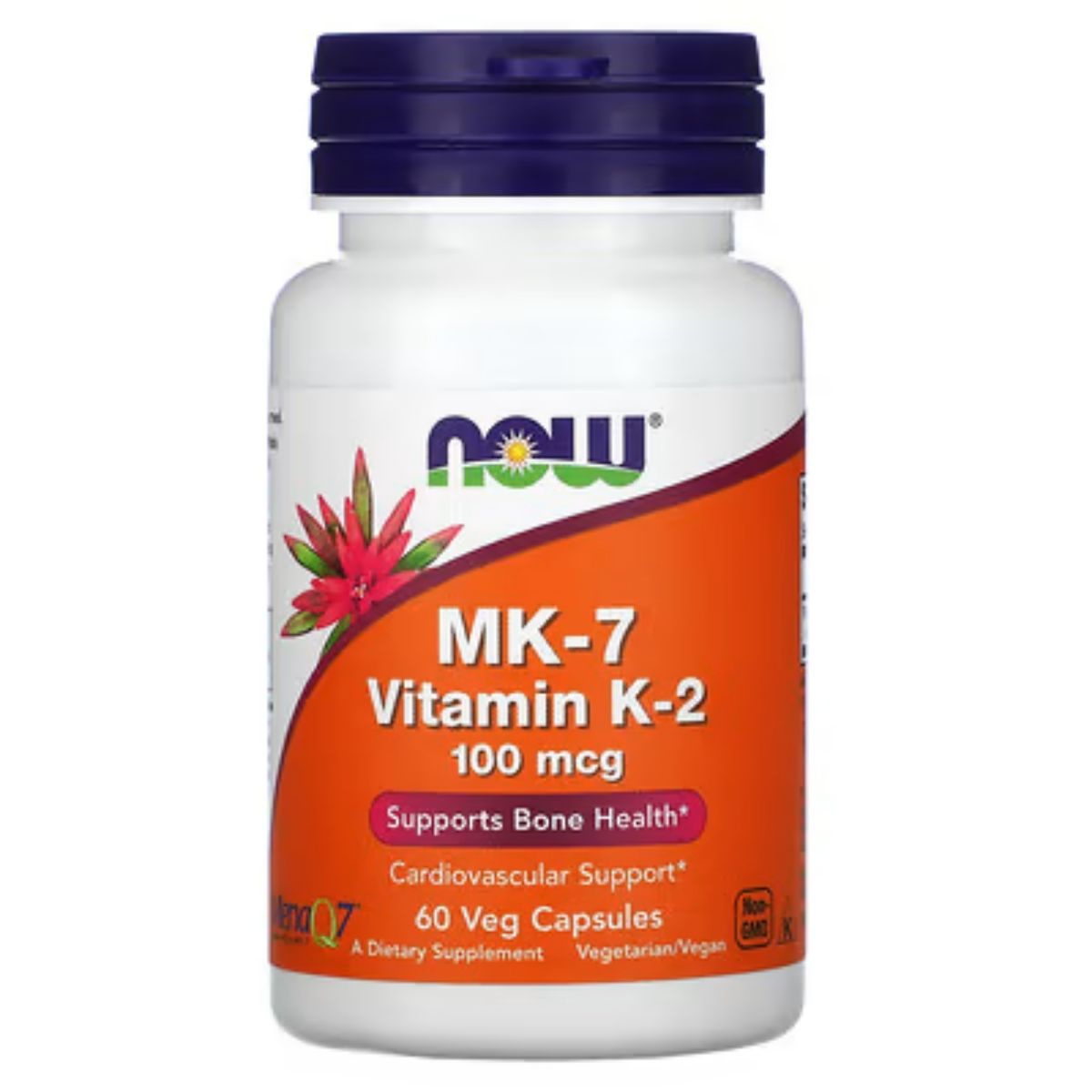 NOW - Now Vitamina K-2 Mk-7 100 Mcg 60 Capsulas Vegetales