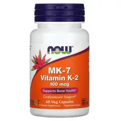 NOW - Vitamina K-2 Mk-7 100 Mcg 60 Capsulas Vegetales