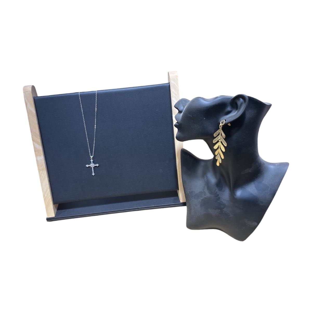 GENERICO - Pack Exhibidor de Joyeria de Lujo Negro