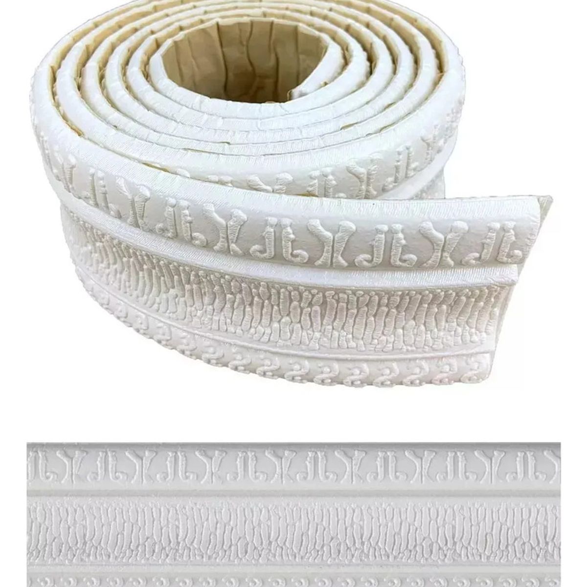 GENERICO - 5 Rollos Guardapolvo Moldura, Cornisa O Zócalo Adhesivo