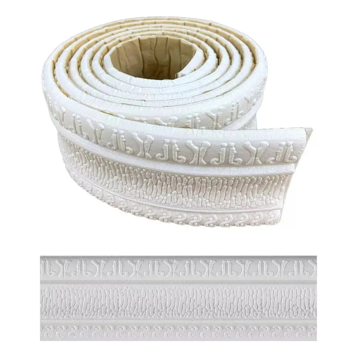 GENERICO - 5 Rollos Guardapolvo Moldura, Cornisa O Zócalo Adhesivo