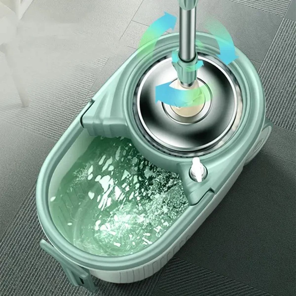 GENERICO - Mopa Giratoria 360° con Balde Centrifugador - Calipso