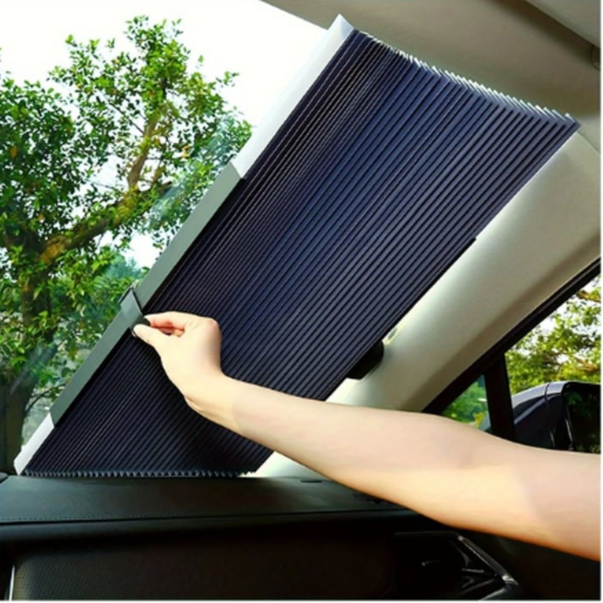 MOVI - PARASOL RETRÁCTIL PARA AUTOS Y CAMIONETAS XL