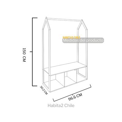 Imagen 2 del producto Closet Colgador 3 espacios Infantil