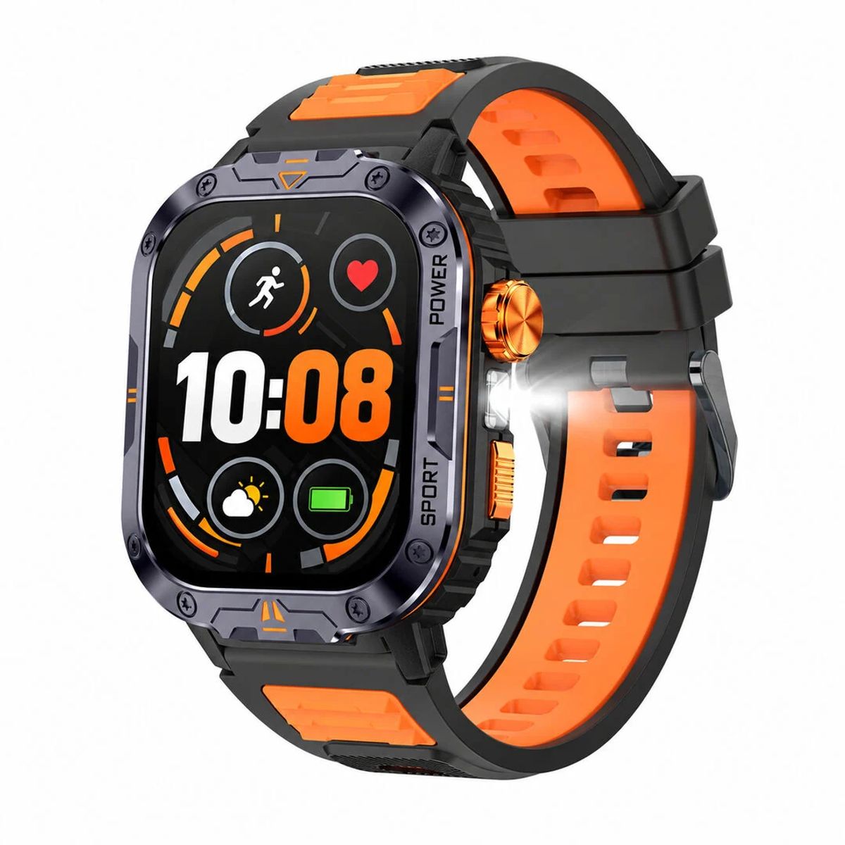 GENERICO - Smartwatch Deportivo Llamadas Bluetooth Monitor Salud y Linterna LED