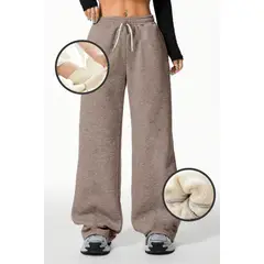 AGW - Pantalón Buzo Algodón Térmico Forrado en Chiporro Palazzo