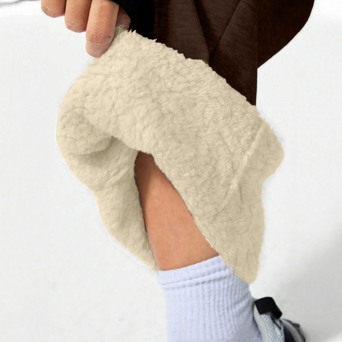 AGW - Pantalón Buzo Algodón Térmico Forrado en Chiporro Palazzo