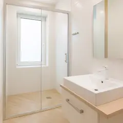 JOYTEK - Mampara Ajustable de Ducha LENS 120-140 cm TransparenteCromado