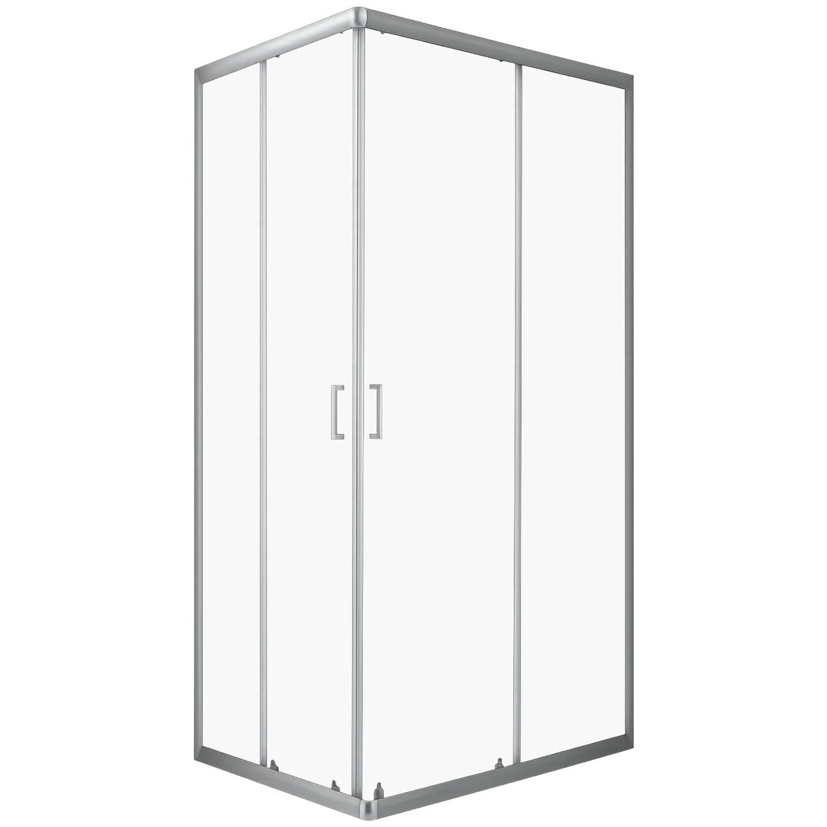 JOYTEK - Shower Rectangular Lens Vidrios Transparentes 120x80cm Sin Receptáculo