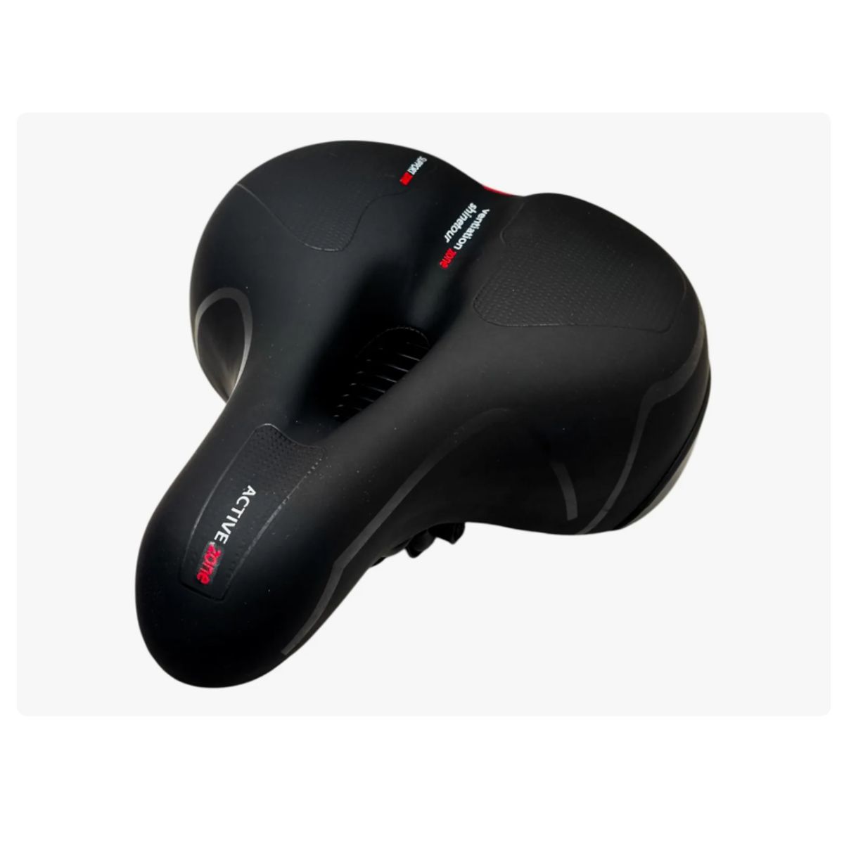 GENERICO - Sillín Asiento Bicicleta Anti prostático Amplio Reflectante