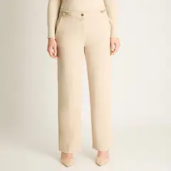 LORENZO DI PONTTI - Pantalón Formal Arena Corte Recto
