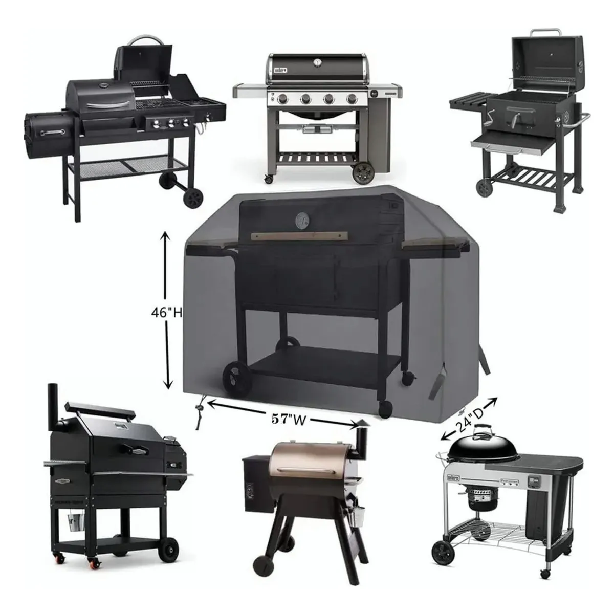 AFVENTURA - Funda Cubre Parrilla Set Parrillero Impermeable