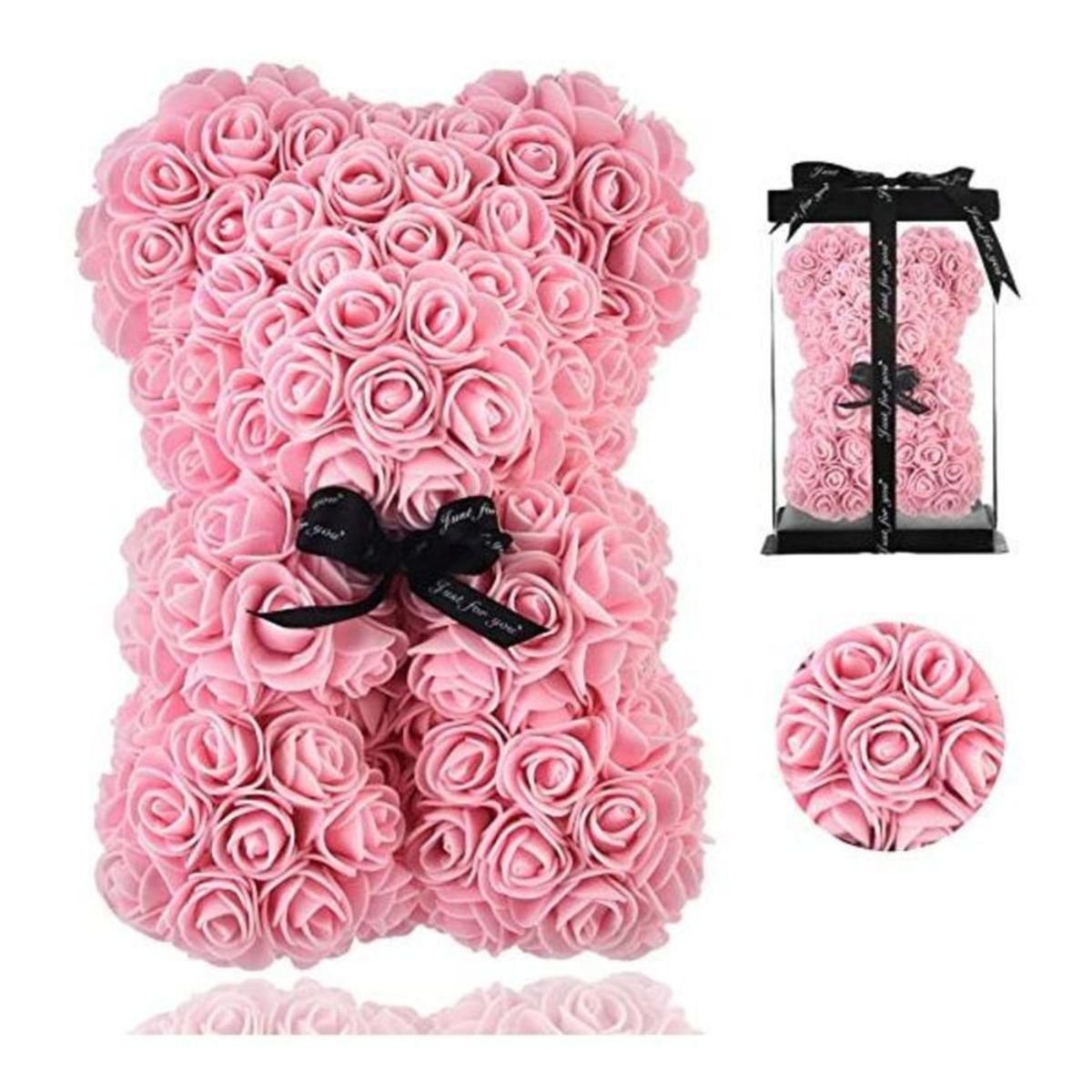 MOVI - OSO PÉTALOS DE ROSA SAN VALENTIN ROSADO