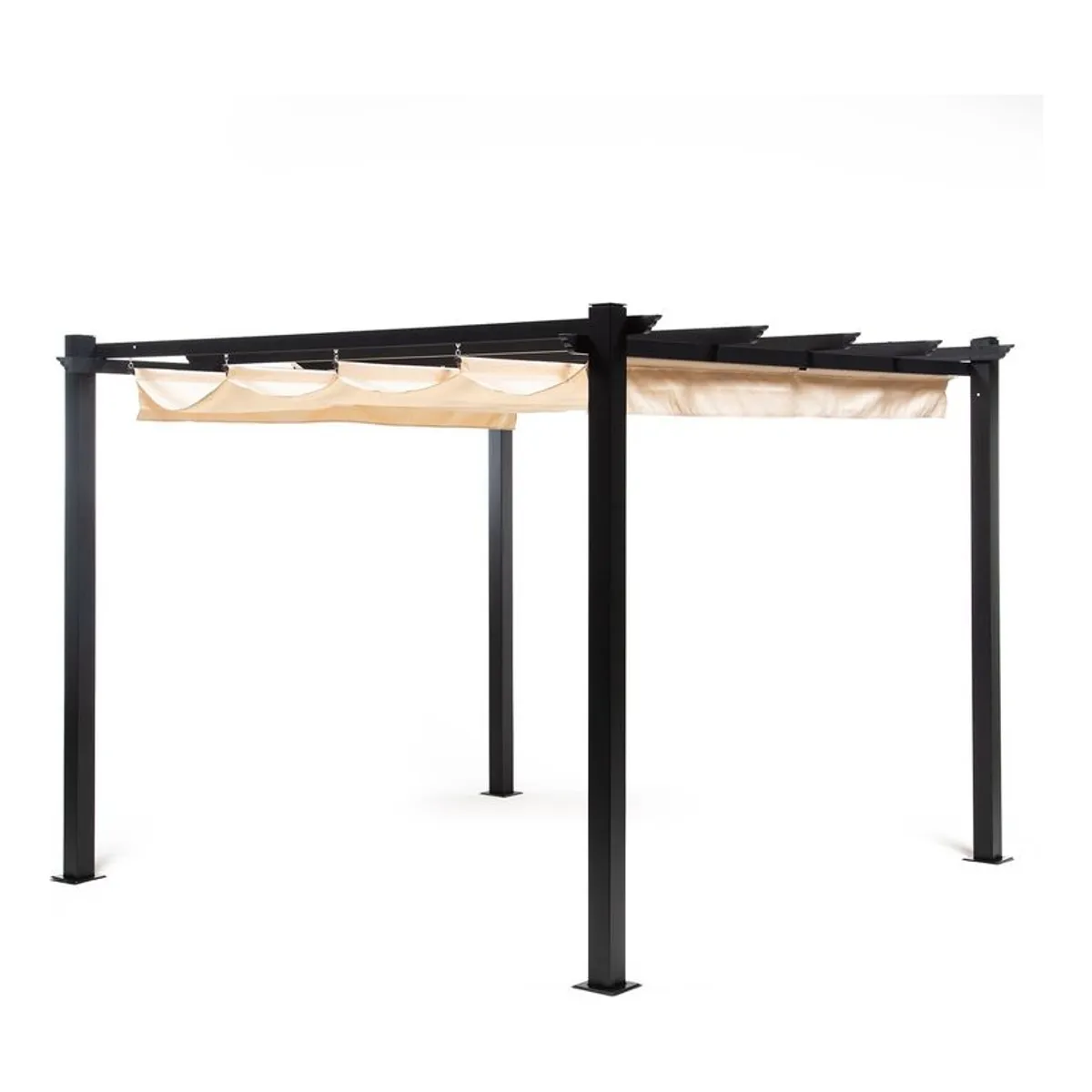 AFVENTURA - Pérgola Retráctil Tipo Romana Gazebo Toldo 3x3 Mts