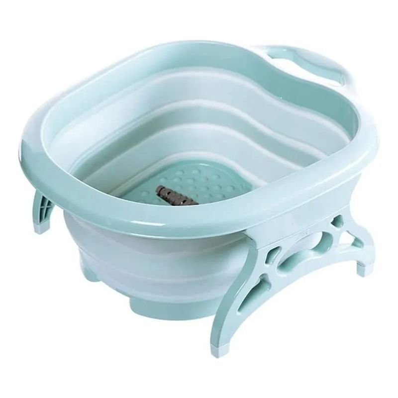 GENERICO - Bañera De Pies Plegable Con Masajeadores Spa Pedicure Color Celeste