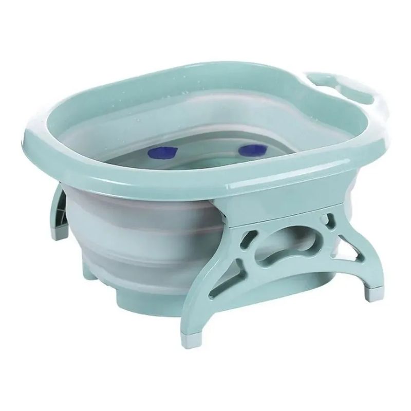 GENERICO - Bañera De Pies Plegable Con Masajeadores Spa Pedicure Color Celeste