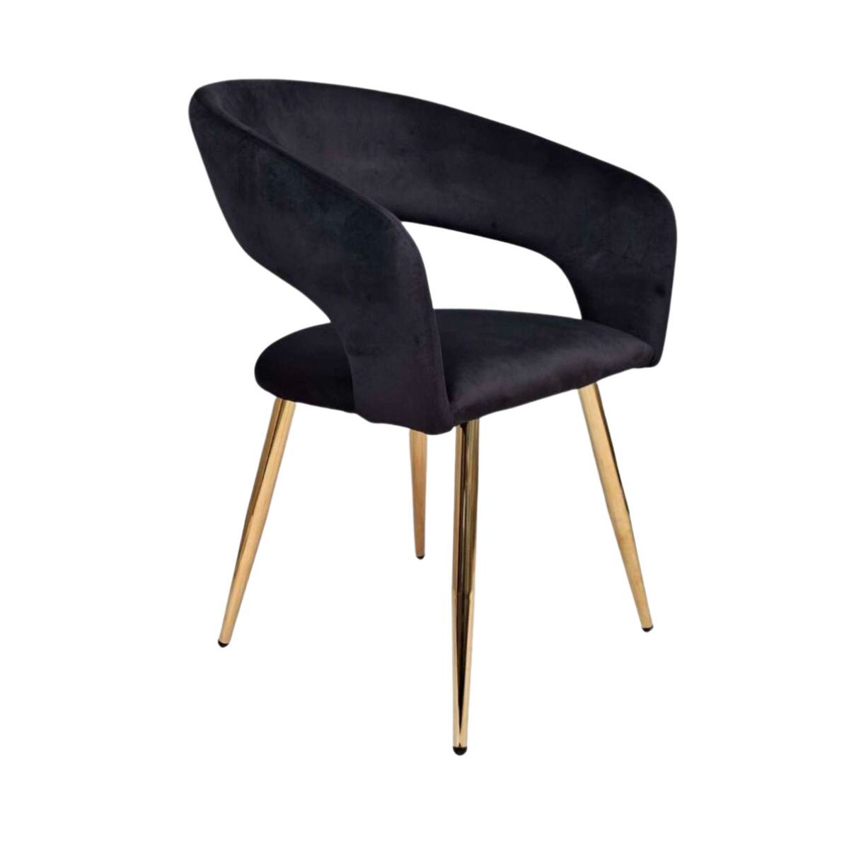 HABITA2 CHILE - Sitial Florencia Patas Doradas - Negro