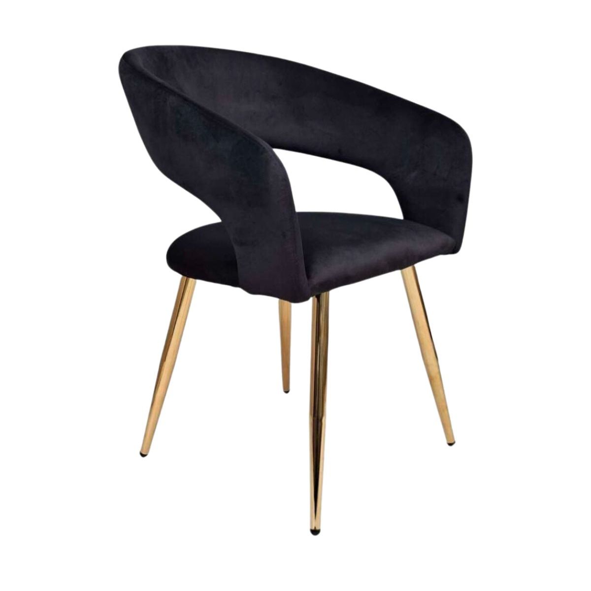 HABITA2 CHILE - Sitial Florencia Patas Doradas - Negro