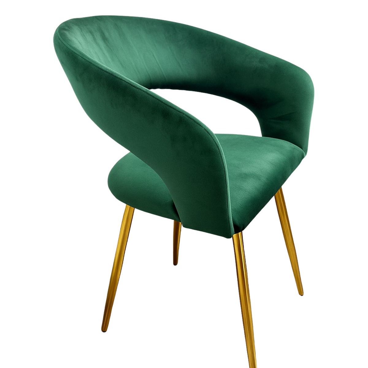 HABITA2 CHILE - Pack 2 Sitial Florencia Patas Doradas - Verde